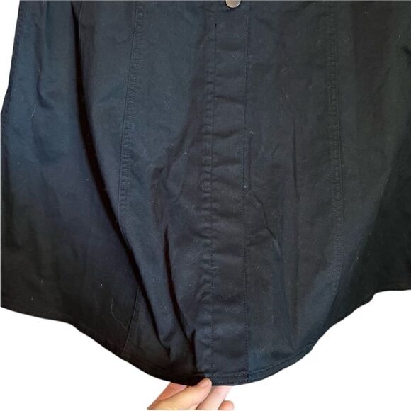 NWT! Uniqlo black chino front button long skirt. - Picture 6 of 10